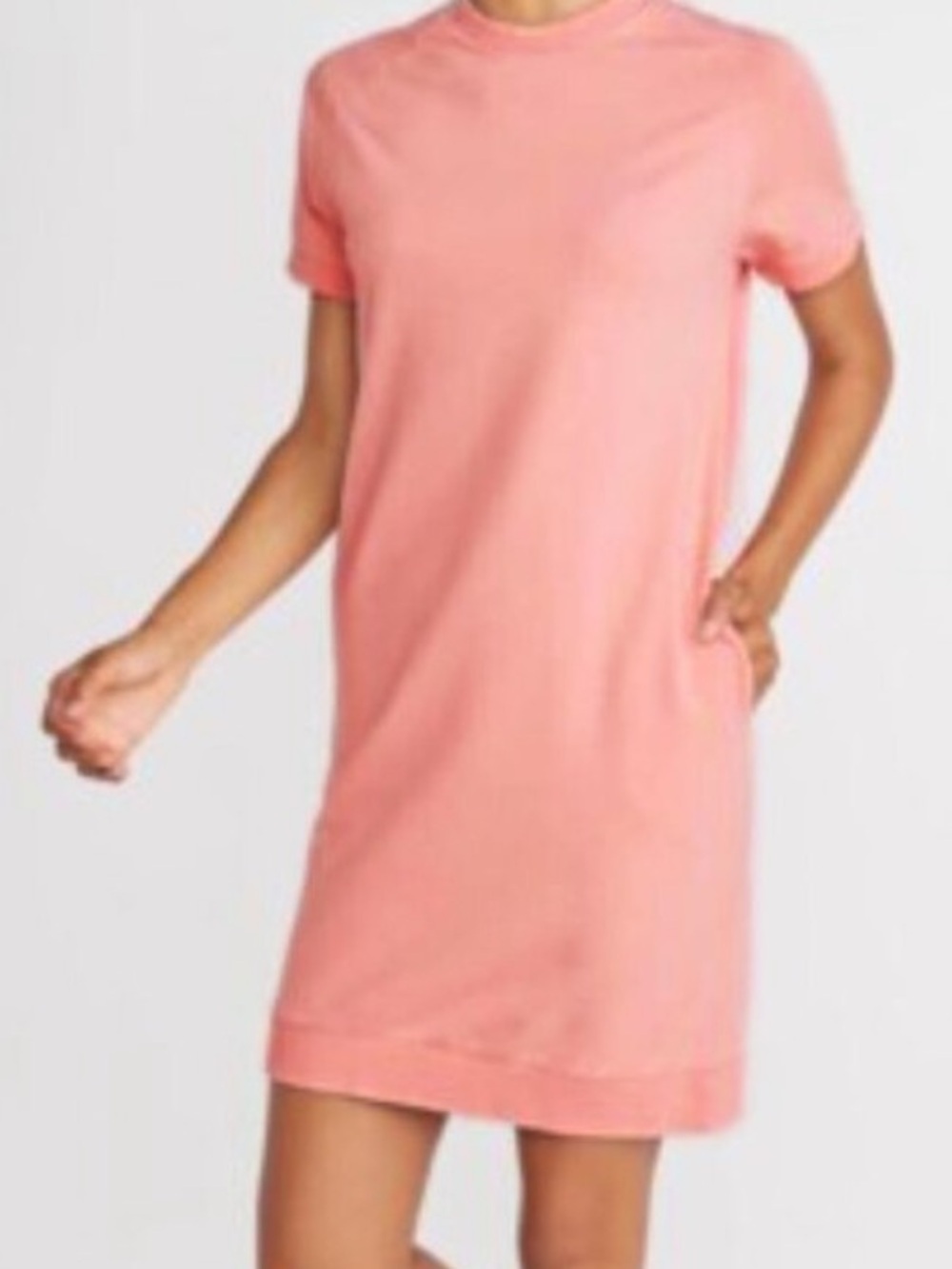Marine Layer Cassidy Sweatshirt Dress M Vintage Peach Pink Pockets